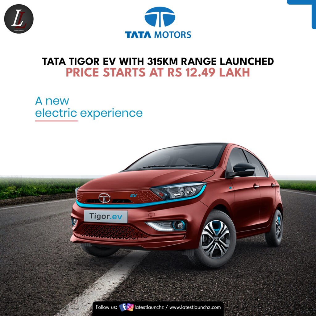 Tata Tigor EV With 315km Range Launched, Price Starts At Rs 12